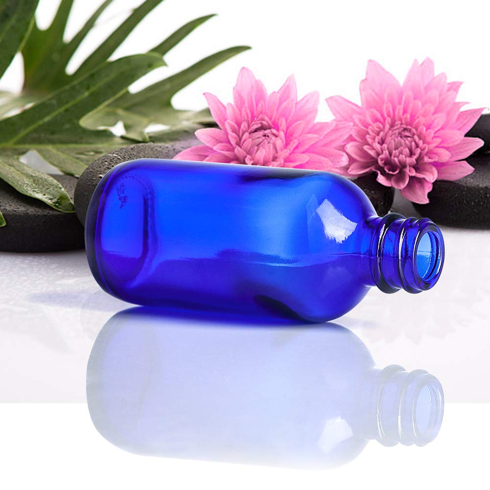Spray Bottle, 2 oz Fine Mist Glass Spray Bottles, Little Refillable Liquid Containers for Watering Flowers Cleaning (16 Pack, Blue)