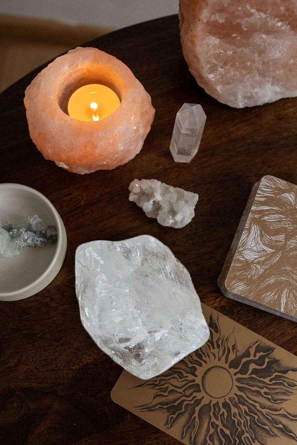 Clear Quartz 2" Natural Rough Stones Crystal Large Raw Crystals Bulk Healing Cuarzo Gemstones for Reiki Healing Tumbling Fountain Rocks Wire Wrapping Decoration 4PCS 0.5lb