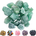 1 lb Bulk Green Fluorite Rough Stones Large 1" Natural Raw Stones Crystal for Tumbling, Cabbing, Decoration, Polishing, Wire Wrapping, Wicca Reiki Crystal Healing